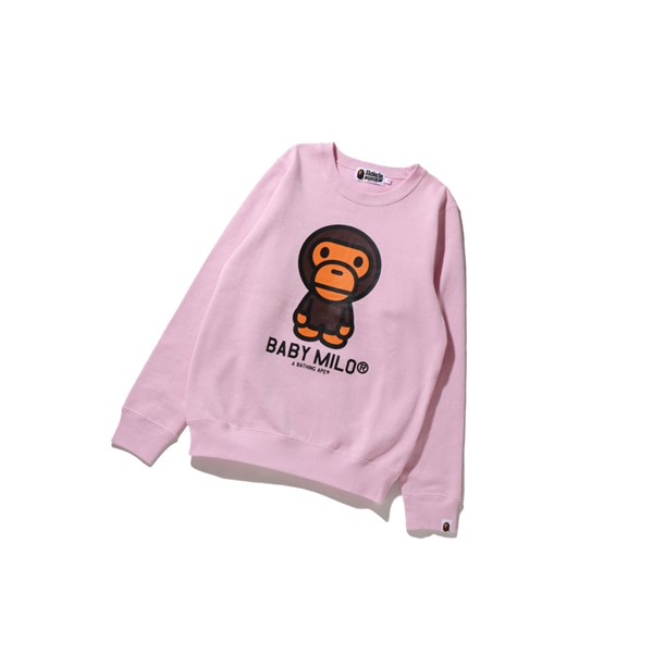 Mikiny A BATHING APE Bape Baby Milo Crewneck Damske Ruzove | 7124-RFJXZ