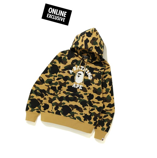 Mikiny S Kapucňou A BATHING APE Bape 1st Camo College Panske | 9623-LUNQA