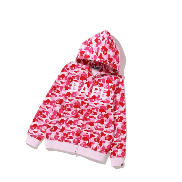 Mikiny S Kapucňou A BATHING APE Bape Abc Camo Bape Full Zip Damske Ruzove | 1720-PAHDG