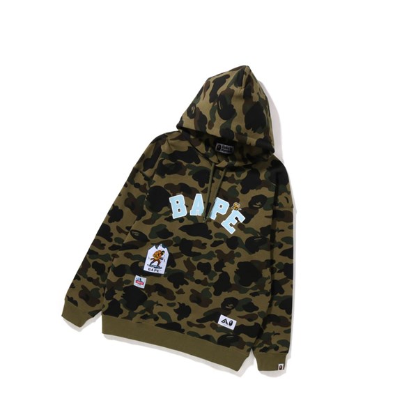 Mikiny S Kapucňou A BATHING APE Bape Multi Label 1st Camo Oversized Damske Zelene | 5013-UMCKF