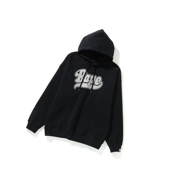 Mikiny S Kapucňou A BATHING APE Bape Oversized Pullover Damske Čierne | 6827-KLSDH