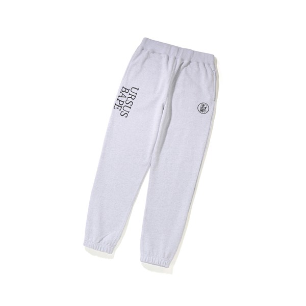 Nohavice A BATHING APE Bape Ursus Sweat Panske Svetlo Siva | 0487-ARTIK
