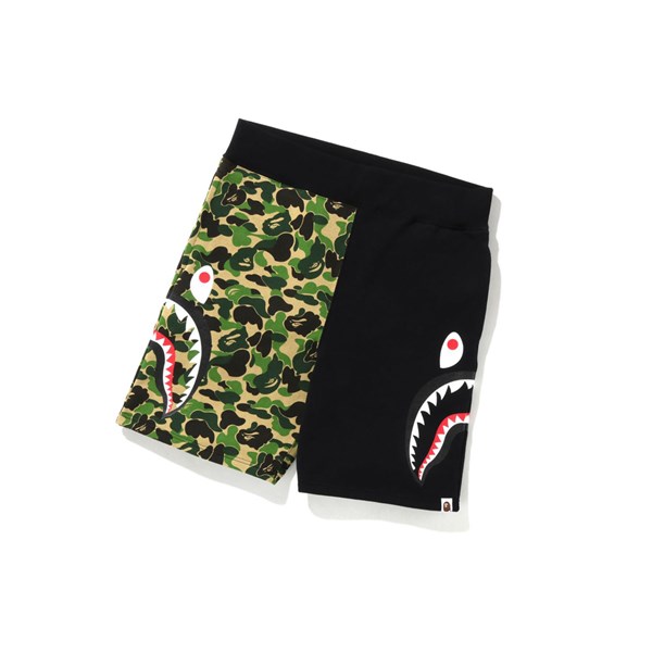 Sortky A BATHING APE Bape Abc Camo Side Shark Sweat Panske Zelene | 6850-FMJCB
