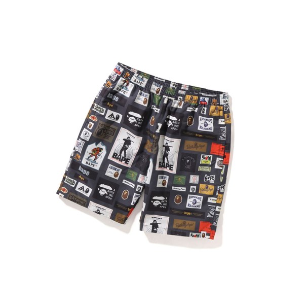 Sortky A BATHING APE Bape Multi Label Beach Panske Caise | 7659-AJLTX