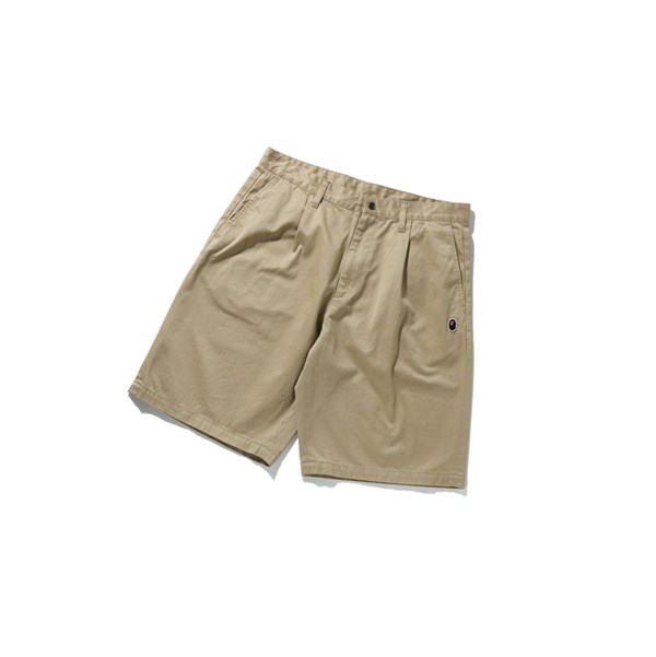 Sortky A BATHING APE Bape One Point Siroke Topanky Fit Chino Panske Béžové | 7856-OXLTU