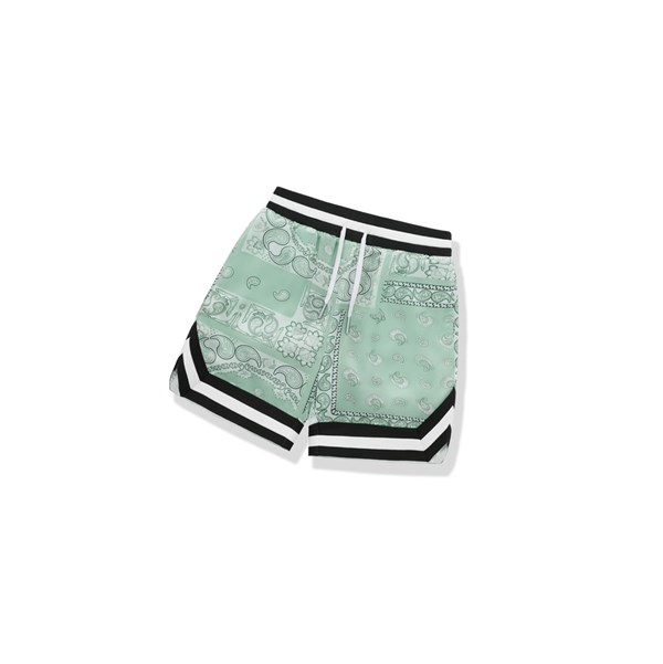 Sortky A BATHING APE Bape Paisley Print Panske Svetlo Zelene | 1684-UOEWT