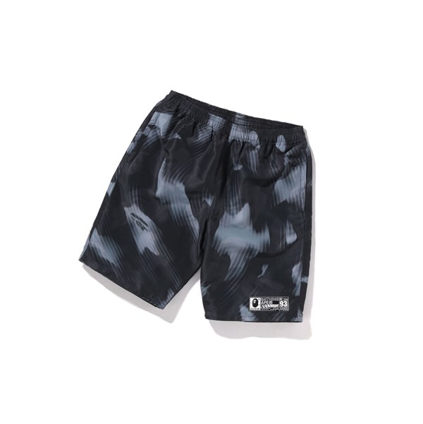 Sortky A BATHING APE Bape Stroke Camo Beach Panske Čierne | 9537-WCIRZ