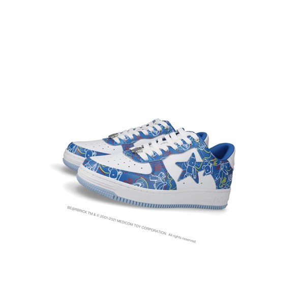Tenisky A BATHING APE Bape Sta X Medicom Toy Be@r Camo M1 Low Panske Svetlo Modre | 2064-JSLHE