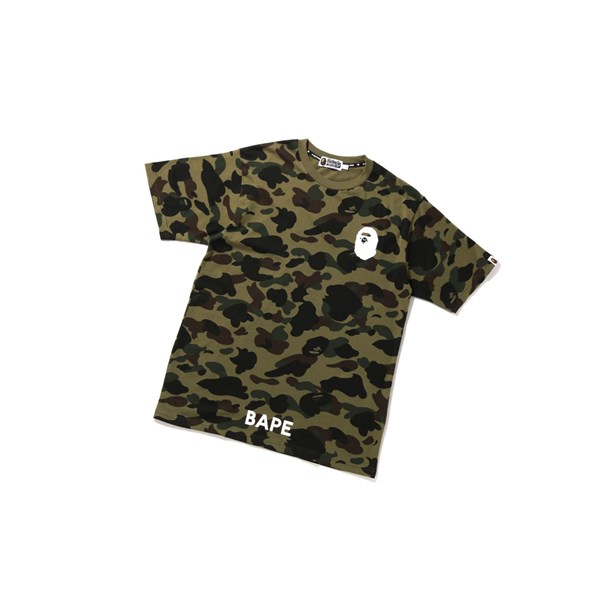 Tricko A BATHING APE Bape 1st Camo Bathing Ape Tee Kratke Sleeve Panske Zelene | 6705-FSDCM