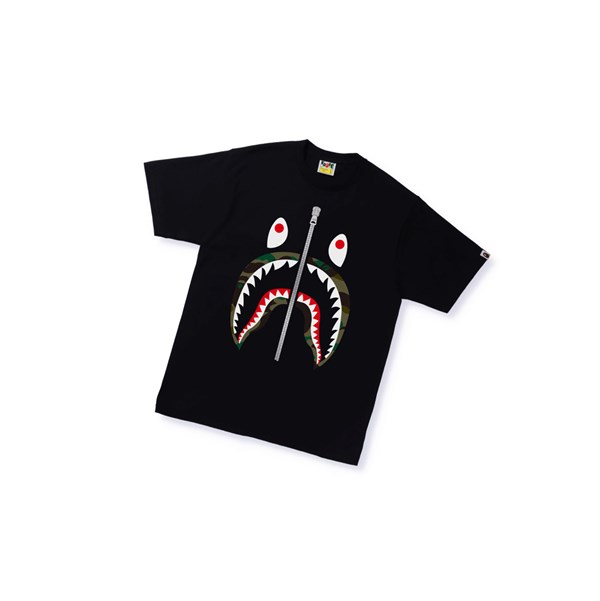 Tricko A BATHING APE Bape 1st Camo Shark Tee Kratke Sleeve Panske Čierne | 2165-WKFSP