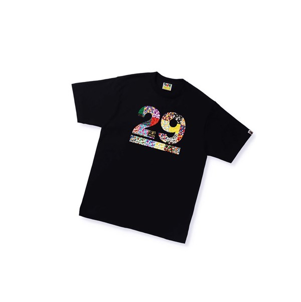 Tricko A BATHING APE Bape A Bathing Ape 29th Anniversary Tee Kratke Sleeve Panske Čierne | 3648-YNHJA