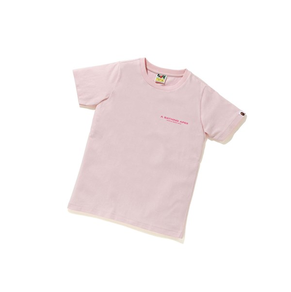 Tricko A BATHING APE Bape A Bathing Ape Line Camo Tee Kratke Sleeve Damske Ruzove | 4615-RGQAS