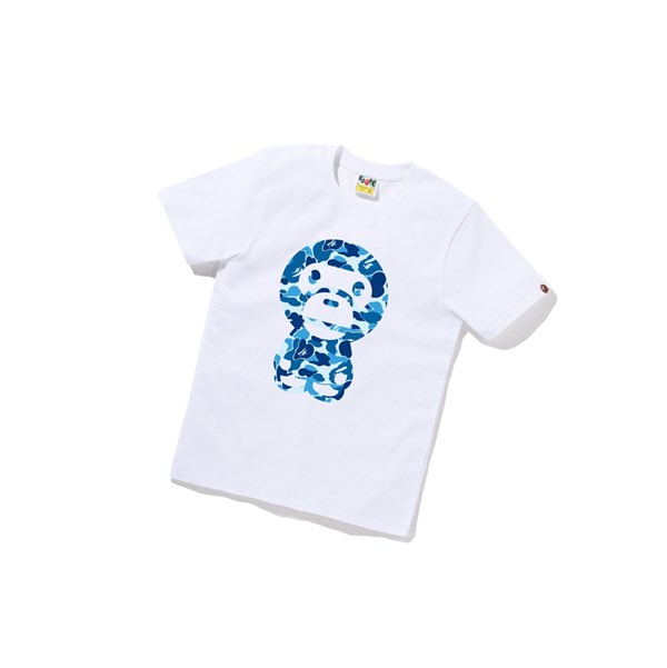 Tricko A BATHING APE Bape Abc Camo Big Baby Milo Tee Kratke Sleeve Damske Biele | 2703-RPMVA