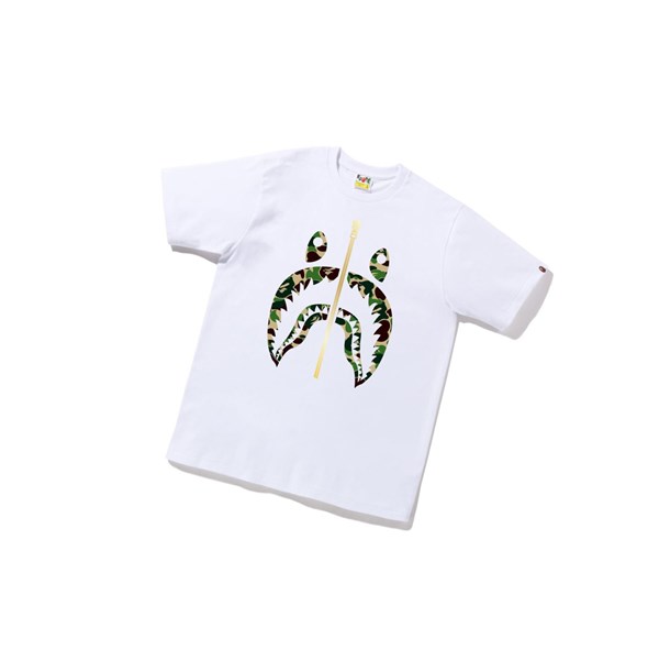 Tricko A BATHING APE Bape Abc Camo Shark Tee Kratke Sleeve Panske Biele | 4968-SMKNF