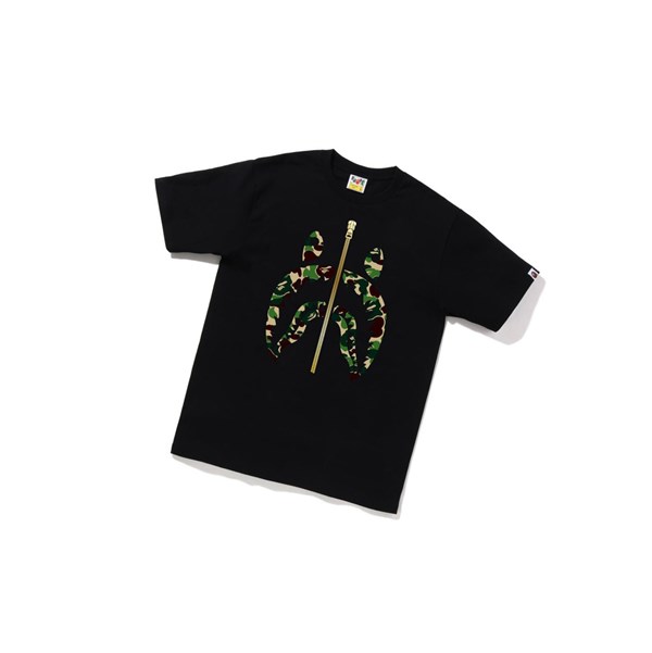 Tricko A BATHING APE Bape Abc Camo Shark Tee Kratke Sleeve Panske Čierne | 7498-DTAZP