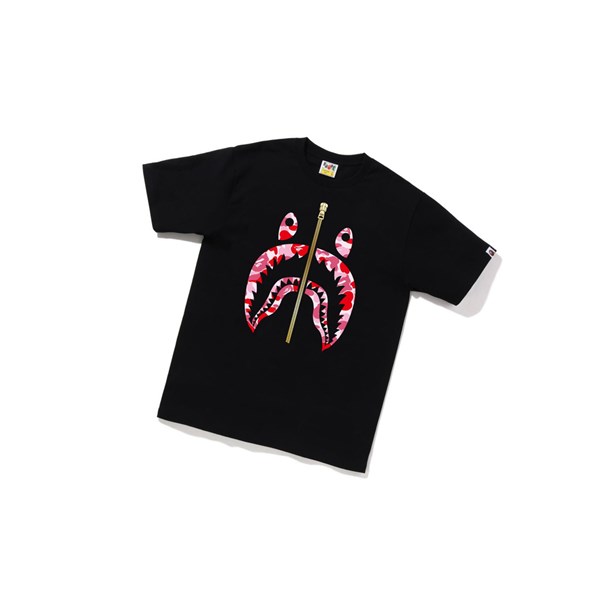 Tricko A BATHING APE Bape Abc Camo Shark Tee Kratke Sleeve Panske Čierne | 7506-AUZOL
