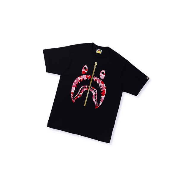 Tricko A BATHING APE Bape Abc Camo Shark Tee Kratke Sleeve Panske Čierne | 7629-PTYZI
