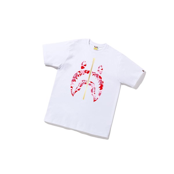 Tricko A BATHING APE Bape Abc Camo Shark Tee Kratke Sleeve Panske Biele | 8394-NKTJV