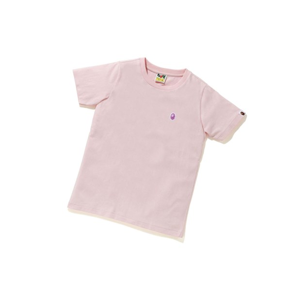 Tricko A BATHING APE Bape Ape Head One Point Tee #2 Kratke Sleeve Damske Ruzove | 1269-SWIOB