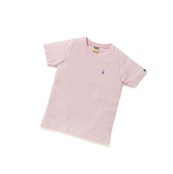 Tricko A BATHING APE Bape Ape Head One Point Tee Kratke Sleeve Damske Ruzove | 1860-EJXHD