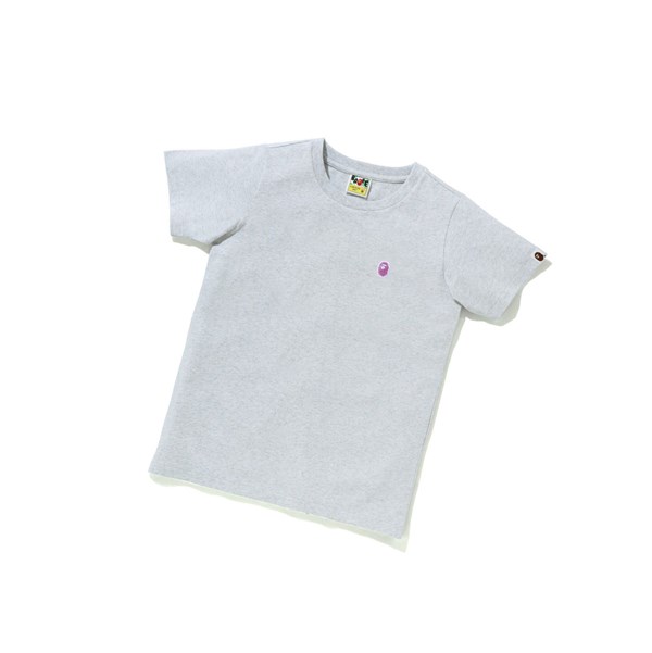 Tricko A BATHING APE Bape Ape Head One Point Tee #1 Kratke Sleeve Damske Siva | 5427-AKMPB