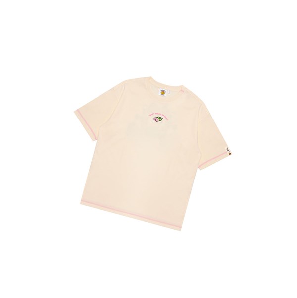 Tricko A BATHING APE Bape Baby Milo Boxy Fit Tee Kratke Sleeve Damske Biele | 9053-OHTQM