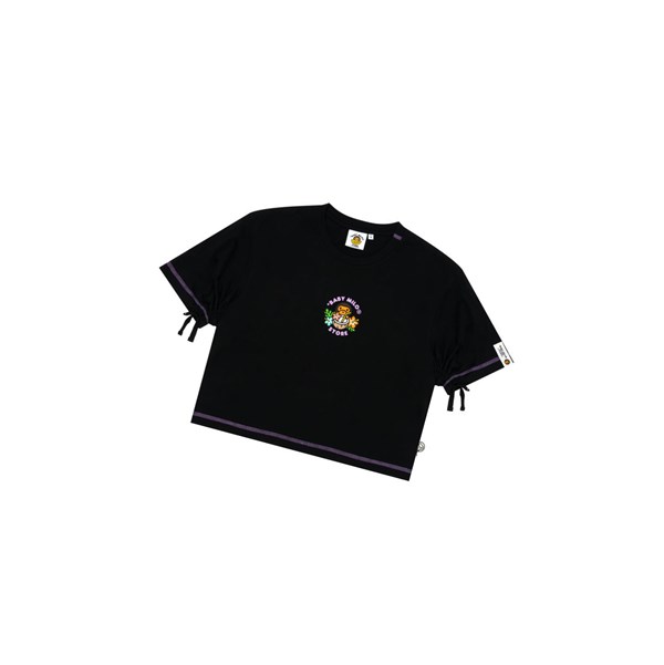 Tricko A BATHING APE Bape Baby Milo Cropped Fit Tee Kratke Sleeve Damske Čierne | 3206-GXVOI