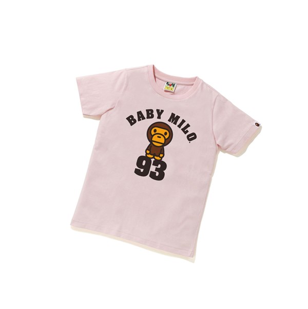 Tricko A BATHING APE Bape Baby Milo On 93 Tee Kratke Sleeve Damske Ruzove | 2089-KASBY