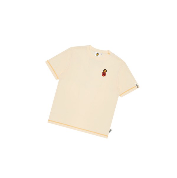 Tricko A BATHING APE Bape Baby Milo Tee Kratke Sleeve Panske Biele | 3458-PDWON