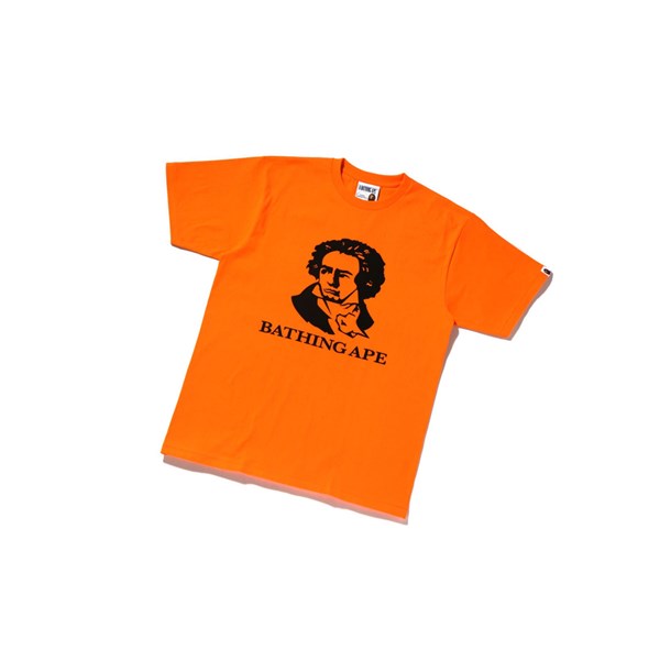 Tricko A BATHING APE Bape Bathing Ape Tee Kratke Sleeve Panske Oranžové | 9718-AYMHF