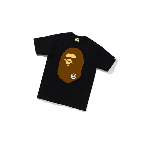 Tricko A BATHING APE Bape Big Ape Head Tee Kratke Sleeve Panske Čierne | 1308-TIQOG