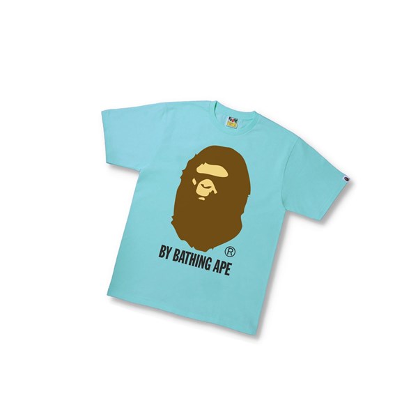 Tricko A BATHING APE Bape By Bathing Ape Tee Kratke Sleeve Panske Modre | 0413-HQOIM