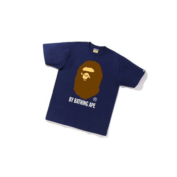 Tricko A BATHING APE Bape By Bathing Ape Tee Kratke Sleeve Panske Námornícka Modrá Modre | 2674-BAUVR