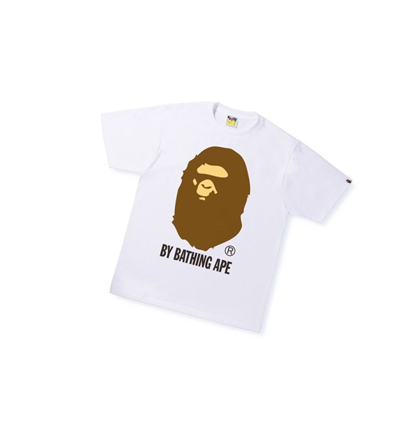 Tricko A BATHING APE Bape By Bathing Ape Tee Kratke Sleeve Panske Biele | 3789-GXQTA