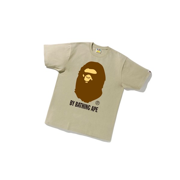 Tricko A BATHING APE Bape By Bathing Ape Tee Kratke Sleeve Panske Béžové | 8192-HISAF