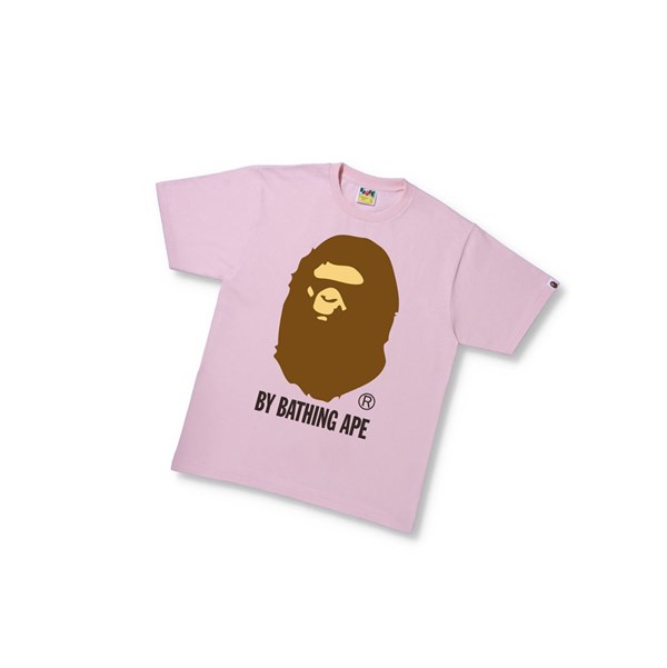 Tricko A BATHING APE Bape By Bathing Ape Tee Kratke Sleeve Panske Ruzove | 8326-GJUPE