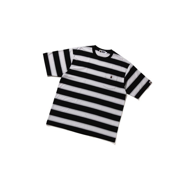 Tricko A BATHING APE Bape Hoop One Point Relaxed Fit Tee Kratke Sleeve Panske Čierne | 0768-ZNUKJ