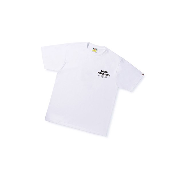 Tricko A BATHING APE Bape Japan Culture Kanji Ape Head Tee Kratke Sleeve Panske Biele | 5613-JNUOT