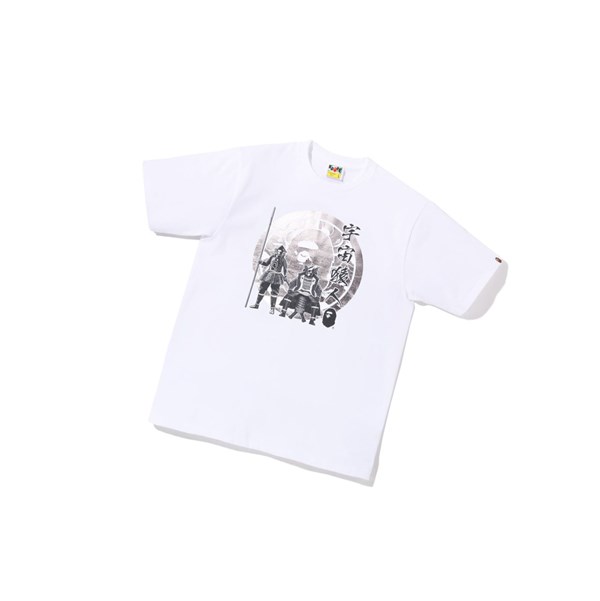 Tricko A BATHING APE Bape Kabuto Tee Kratke Sleeve Panske Biele | 5931-OYWDU