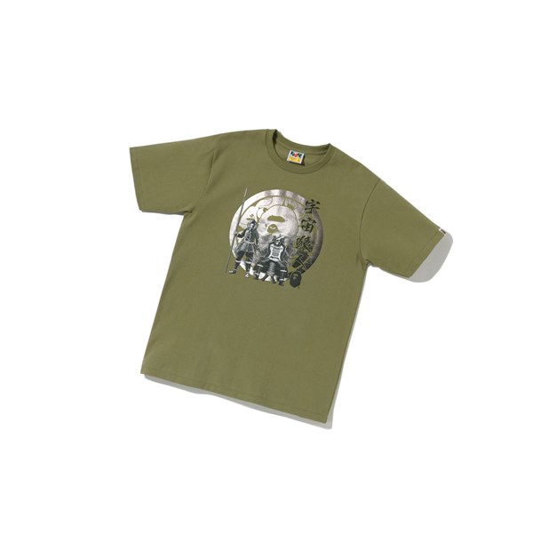 Tricko A BATHING APE Bape Kabuto Tee Kratke Sleeve Panske Svetlo Zelene | 9673-TZABX