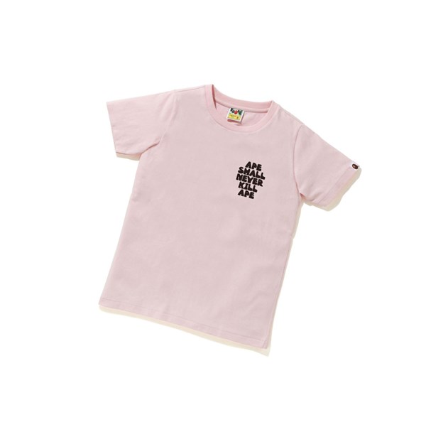 Tricko A BATHING APE Bape Klasické Baby Milo Tee #2 Kratke Sleeve Damske Ruzove | 7052-BIOFA