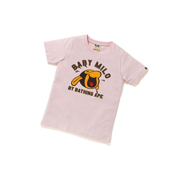 Tricko A BATHING APE Bape Klasické Baby Milo Tee #1 Kratke Sleeve Damske Ruzove | 9625-ITUBZ