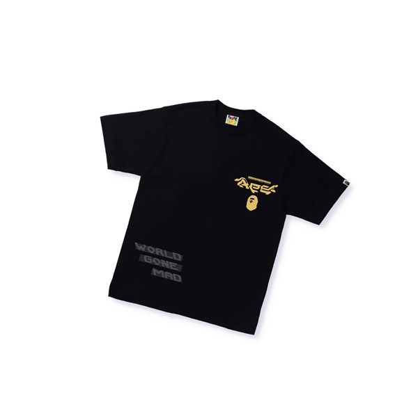 Tricko A BATHING APE Bape Multi Logo Tee #1 Kratke Sleeve Panske Čierne | 1054-UYZVF