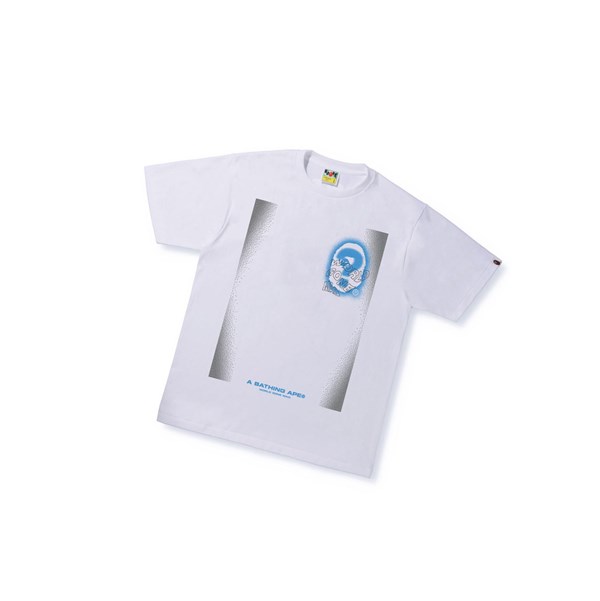 Tricko A BATHING APE Bape Multi Logo Tee #3 Kratke Sleeve Panske Biele | 9357-VSGKO