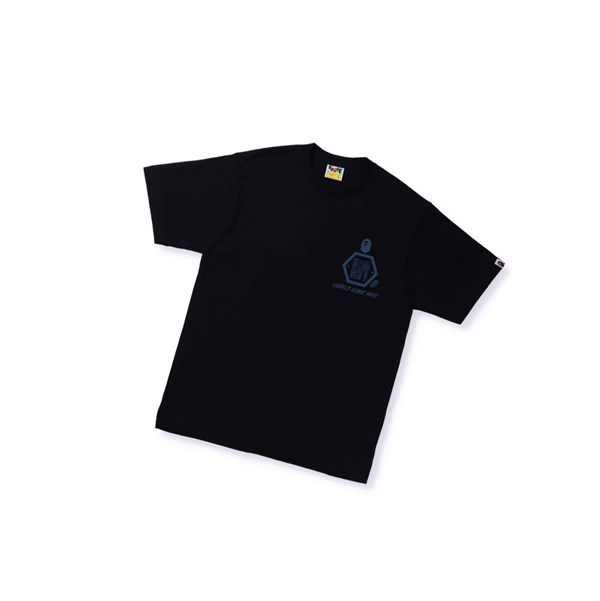 Tricko A BATHING APE Bape Sand Camo Mad Face Tee Kratke Sleeve Panske Čierne | 9286-ZILTB