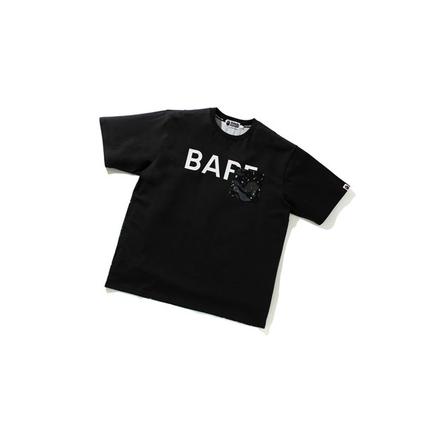 Tricko A BATHING APE Bape Space Camo Relaxed Fit Pocket Tee Kratke Sleeve Panske Čierne | 5236-PBULE