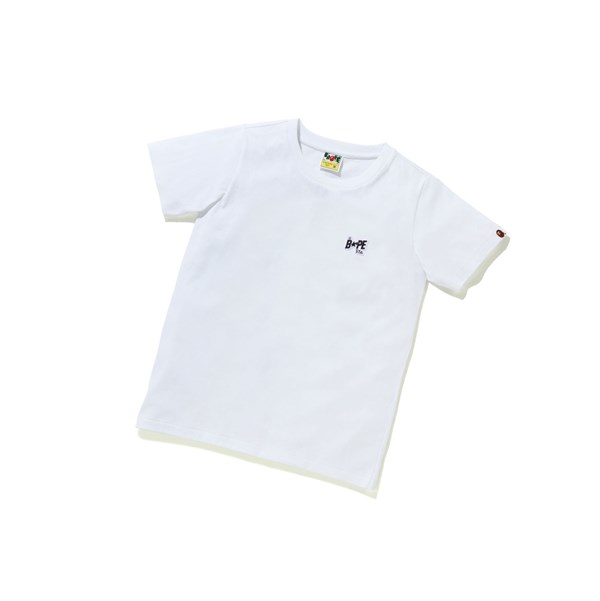 Tricko A BATHING APE Bape Sta Logo One Point Tee Kratke Sleeve Damske Biele | 7085-SXMUW
