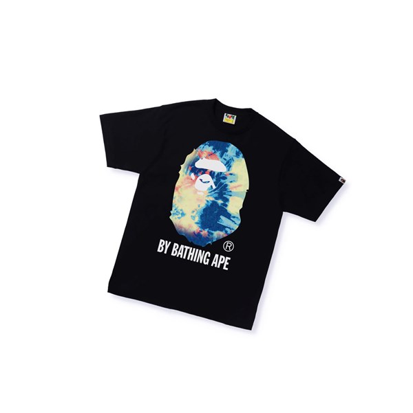 Tricko A BATHING APE Bape Tie Dye By Bathing Ape Tee Kratke Sleeve Panske Čierne | 3952-RUQBE