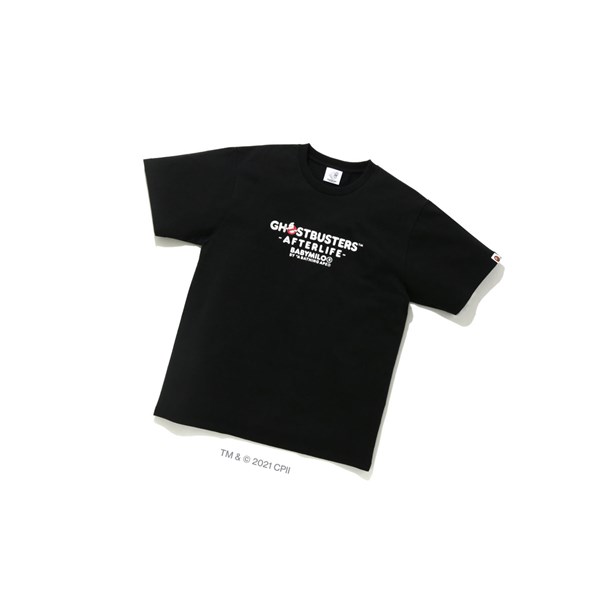 Tricko A BATHING APE Bape X Ghostbusters Baby Milo Tee Kratke Sleeve Panske Čierne | 2830-ADHTW