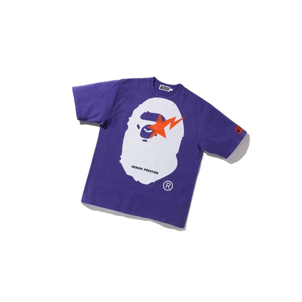 Tricko A BATHING APE Bape X Heron Preston Relaxed Tee Kratke Sleeve Panske Nachový | 9752-JGPUR